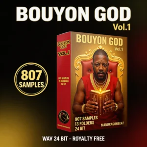 Bouyon God Vol.1 drumkit 807 samples WAV 24 bit royalty free