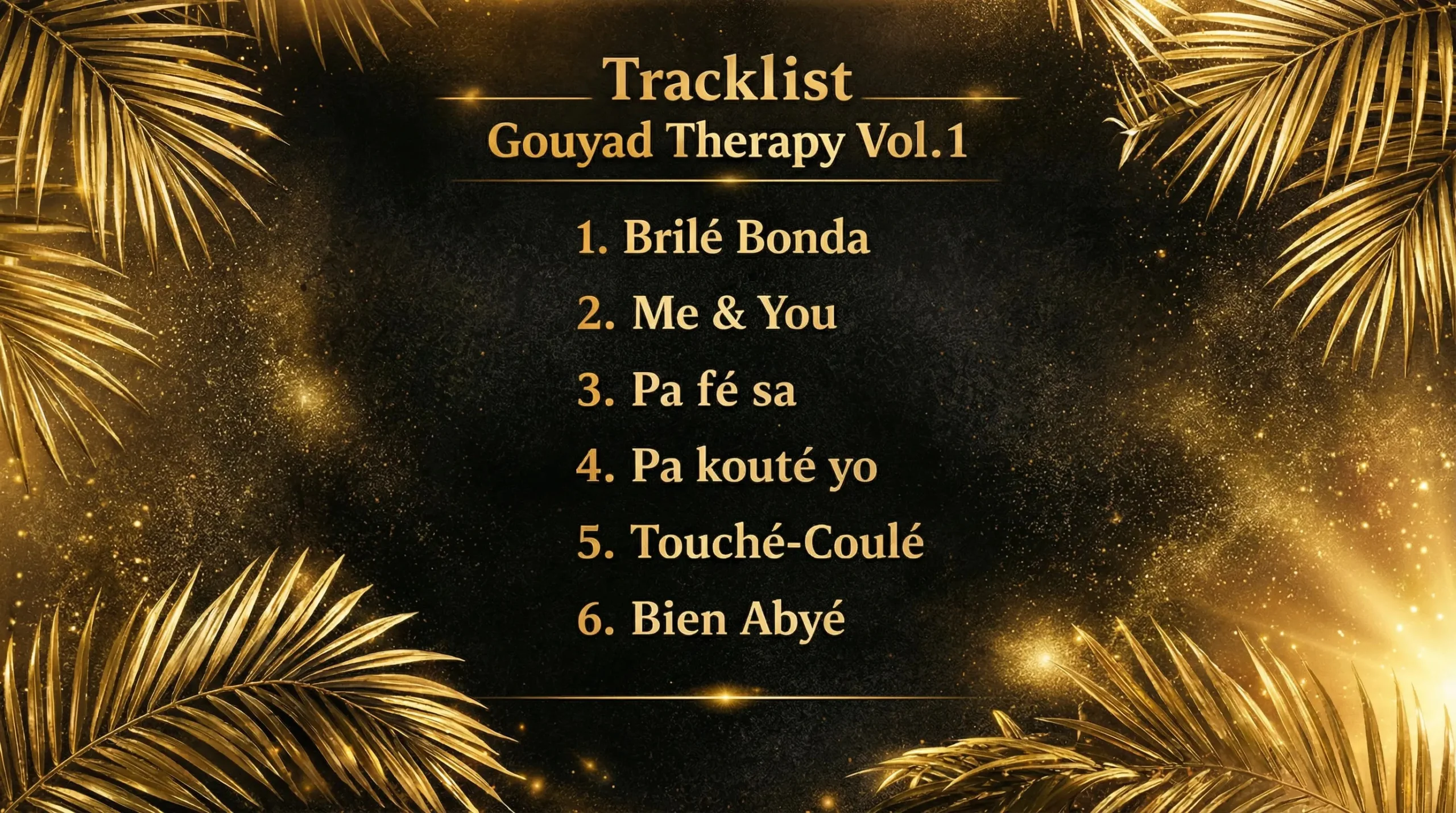 Gouyad Therapy Vol.1 tracklist Kompa Gouyad EP