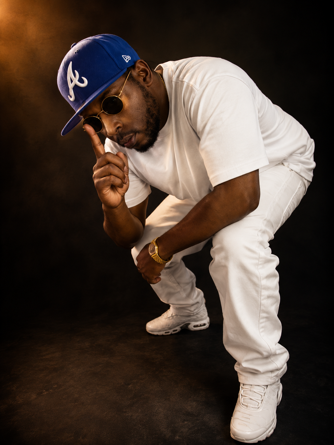 OchoMane promoting his new single V'ZION - Caribbean rap artist in artistic urban portrait