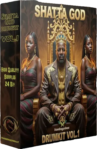 Shatta God Drumkit Vol.1 cover — Mandragonbeat