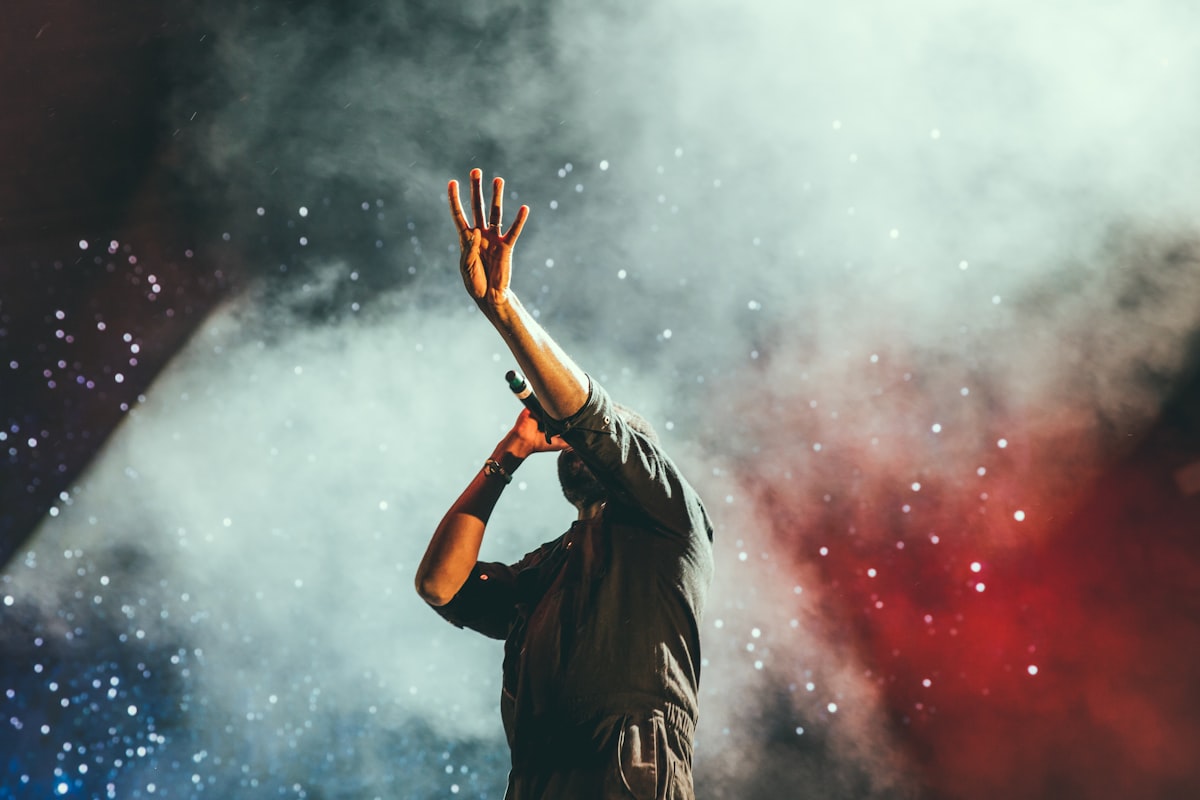 Energetic Caribbean music festival crowd — the high-tempo energy of bouyon music live performance