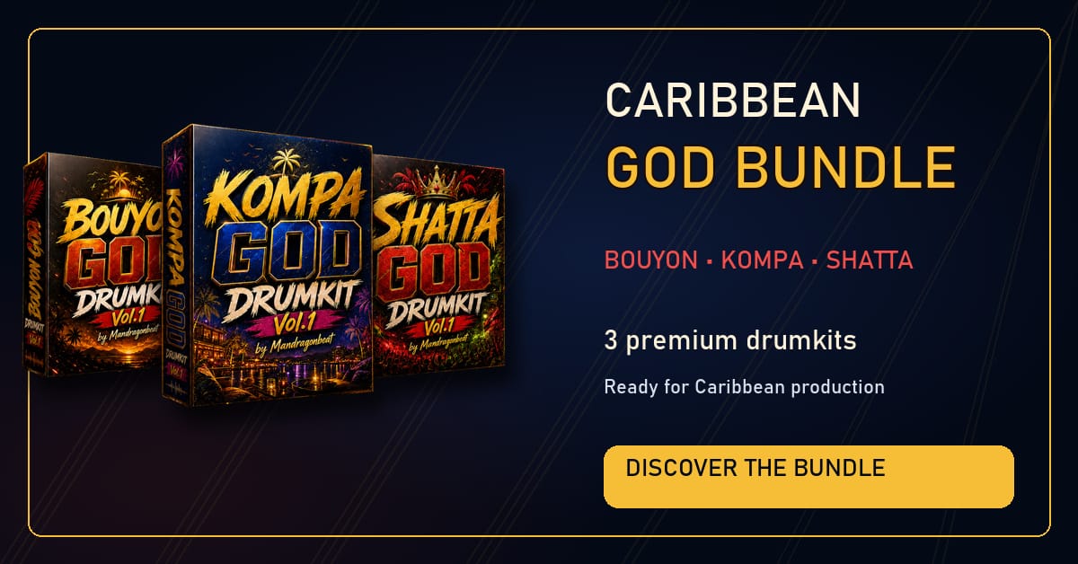 Caribbean God Bundle for replacing generic AI drums in a Suno and FL Studio producer workflow